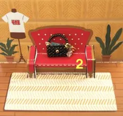 ビーズ製ミニチュアハンドバッグチャーム　[2]