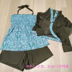 はるのはな様水着 セットアップ 5点セット スイムウェア M 小花柄 セパレート