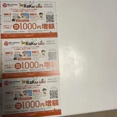 ラクウル 買取金額 1000円増額クーポン 3枚 有効期限 2026年2月28日