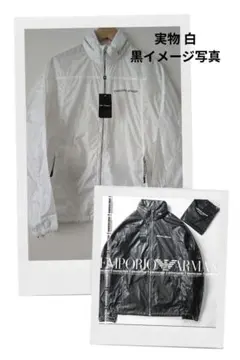 EMPORIOARMANIパッカブルRIPSTOPジャケット ホワイト