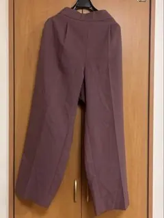 GLOBAL WORK ワインレッド　ワイドパンツ