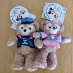 ダッフィー & シェリーメイ ぬいぐるみバッチ2体セット