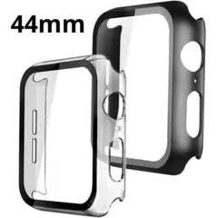 AppleWatch ケース PC素材 全面保護 カバー ブラック クリア