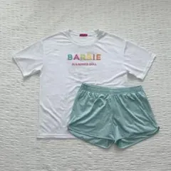 Barbie ラッシュガードTシャツ ショートパンツ　Ｌ　2点セット