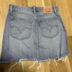 Levi's デニムミニスカート フリンジヘム