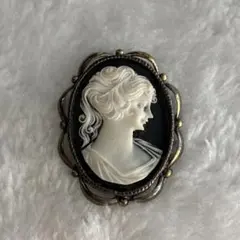 ヴィンテージ　カメオ　ブローチ　#1755