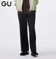GU　ワイドストレートスラックス　丈長め　2026　大きいサイズ　359787