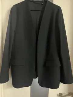 GU ノーカラージャケット ブラック XL