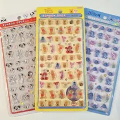 正規品 ディズニー ボンボンドロップシール３枚セット 即日発送