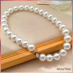 新品 貝パール ネックレス フォーマル 冠婚葬祭 8mm SV925 c