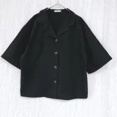 かぐれ ハーフスリーブテーラードジャケット コットンリネンラミー F 