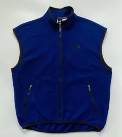 THE NORTH FACE 米国製 90s フリースベスト L ブルー