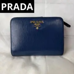 プラダ コインケース ラウンドジップ ヴィッテロダイノ レザー