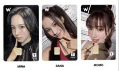TWICE WOWPASS ワオパス ミナ サナ モモ MISAMO 3枚セット