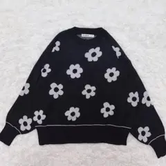 花柄ニット