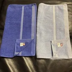 今治ブランドストライプデザイン フェイスタオル二枚