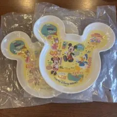 【新品未使用】ミッキーマウス スーベニア　プレート　2枚セット