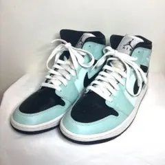 ナイキ ウィメンズ エアジョーダン 1 ミッド アクアブルー　27.5cm