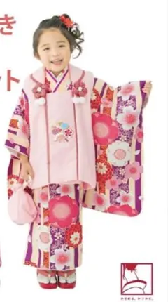 新品七五三7歳安心フルセット‼️人気白地手毬花々煌びやか 長襦袢も
