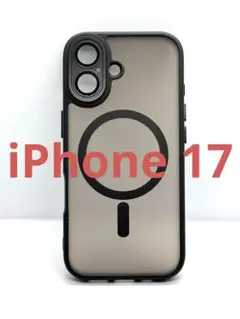 iPhone17 ブラック ケース マグセーフ レンズ保護 新品 431
