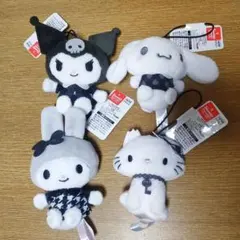 サンリオ キャラクターズ モノトーンマスコット 全種 マスコットぬいぐるみ
