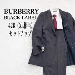バーバリーブラックレーベル メンズ スーツ セットアップ グレー系 42R XL