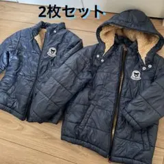 DOUBLE.B ネイビー　中綿ブルゾン　コート　110㎝