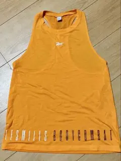 Reebok レスミルズボディコンバットオレンジ タンクトップ