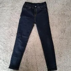 GU ダークブルー ロングパンツ 130cm