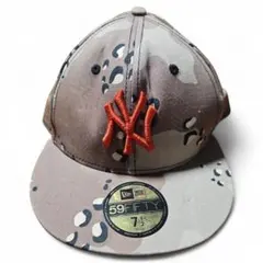 NEW ERA 59FIFTY チョコチップ　カモ柄　ヤンキースキャップ