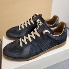 Maison Margiela ジャーマントレーナースエードダメージ加工43　黒