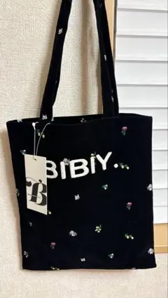 bibiy. 花柄刺繍トートバッグ - メルカリ