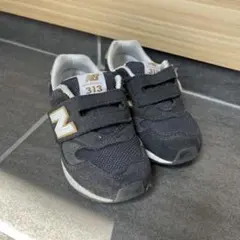 New Balance 313 ブラック ベルクロスニーカー