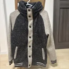 ビームスハート　アウター　ボリュームネック　フード付き　ダブルジッパー　秋冬