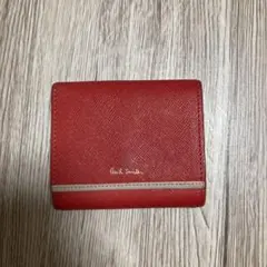 Paul Smith レッド 三つ折り財布