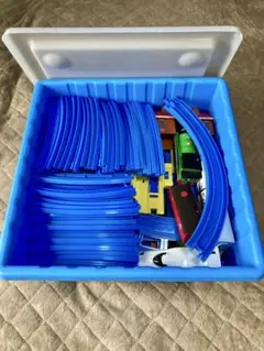 プラレール レール 車両 保管ボックス付きで　まとめ売ぐらぐらつり橋セット含