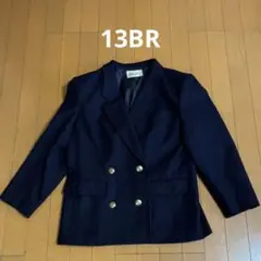 紺ウールジャケット　金ボタン　13BR