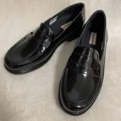 HUNTER ハンター　ラバーレインシューズ　UK5オリジナル ペニーローファー