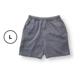 古着 ドローコード付き ショートパンツ 百貨店ブランド グレー L コットン