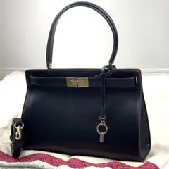 未使用級✨トリーバーチ リー ラジウィル 2way 斜め掛け ハンドバッグ 黒