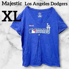 Majestic ドジャース　レディース半袖Tシャツ【XL】野球　ユニホーム