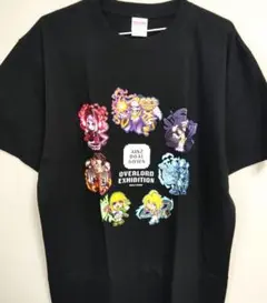 オーバーロード 展 ちびキャラドット Tシャツ ブラック