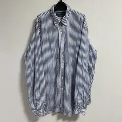 Ralph Lauren ストライプボタンダウンシャツXL custom fit