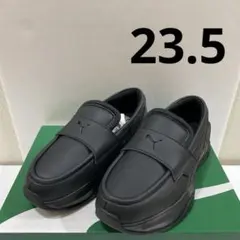 PUMA ブラック ローファー 厚底 23.5センチ