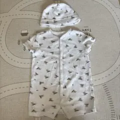 ラルフローレン ロンパース（9M.75cm）と帽子（43cm）