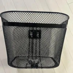 ブラックメッシュオーバルバスケット