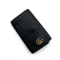 GUCCI キーケース　レザー　黒　6連
