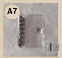 A7 6穴 バインダー シール帳　クリア リフィル対応 メモ 家計管理　220