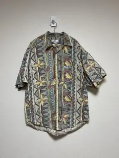 90S GUESSゲス made in USA 花柄シャツ ペイズリー