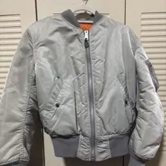 80's 90's USA製 alpha ma-1 フライトジャケット シルバー